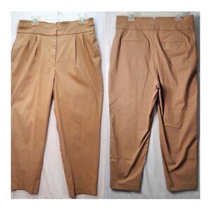 Express Women's Pants NWT Notch Waist Straight Ankle Desert-wave Pecan Old Money